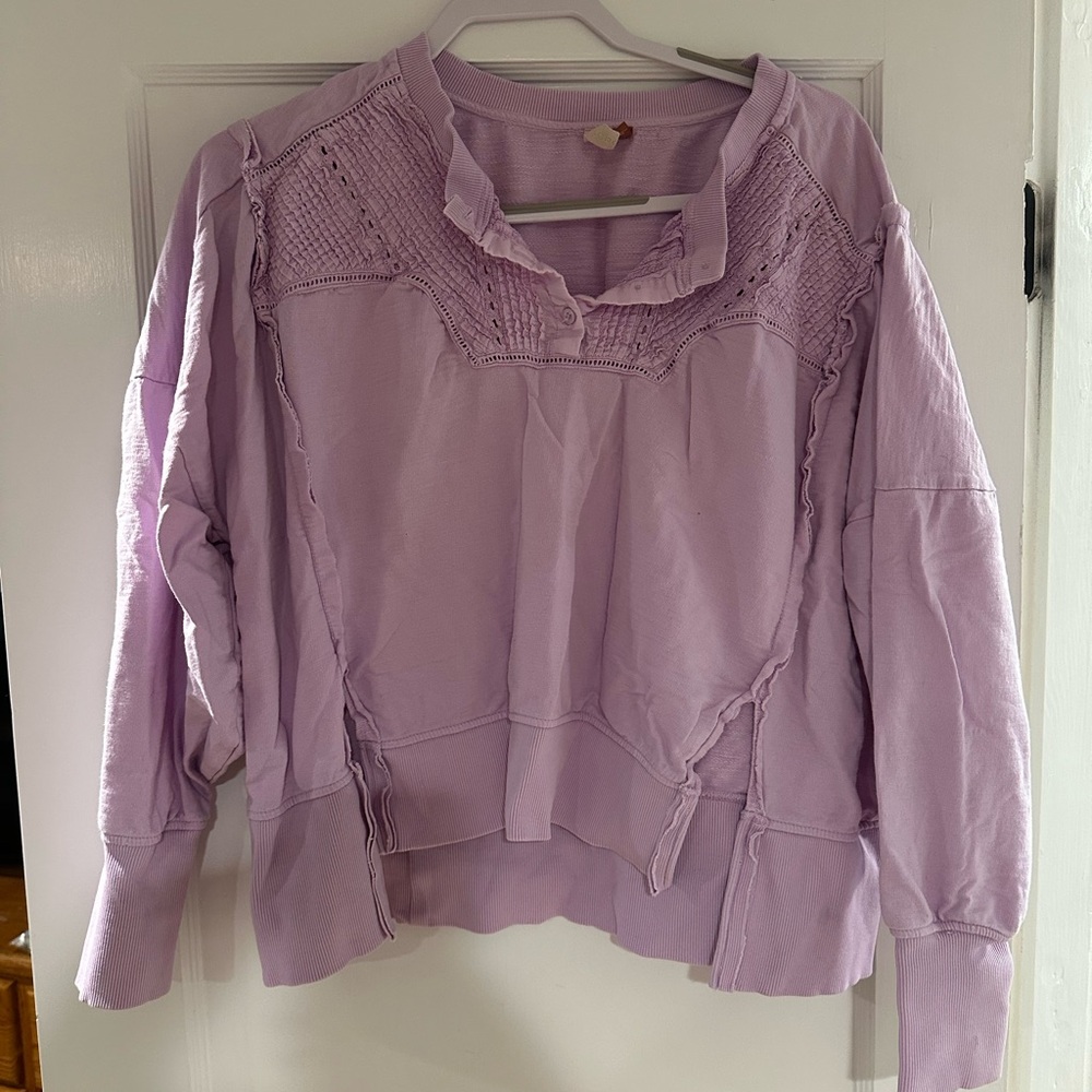 Anthropology Lavender Women's sweatshirt